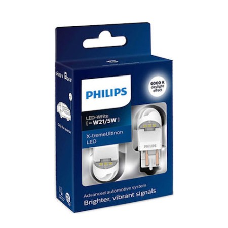 Philips X-treme Ultinon Led W21/5W 6000K 12/24V 2ΤΜΧ