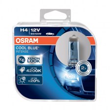 Osram H4 2ΤΜΧ 12V 60/55W 4200K Cool Blue Intense