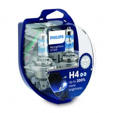 Philips H4 Racing Vision GT200 +200% 3600K 12V 60/55W 2ΤΜΧ