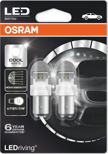 Osram ΛΑΜΠΑ LED P21 / 5W 12V  LEDriving Cool White 6000K 2TMX